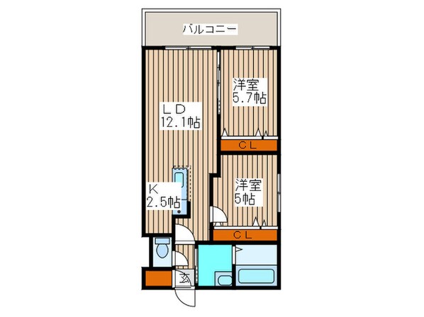 フォレストヒルズN３６の物件間取画像